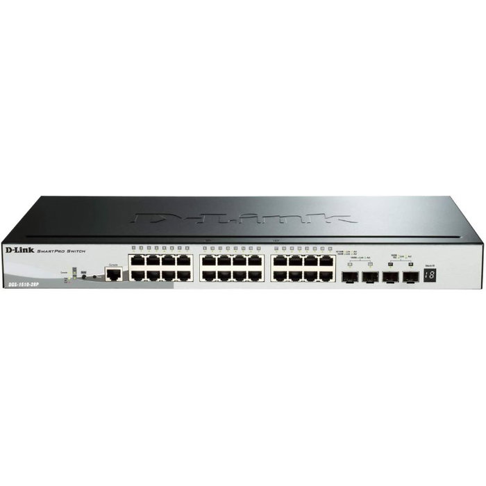 D-Link DGS-1510-28P/E Switch Gestionado de 28 Puertos con PoE y SFP+